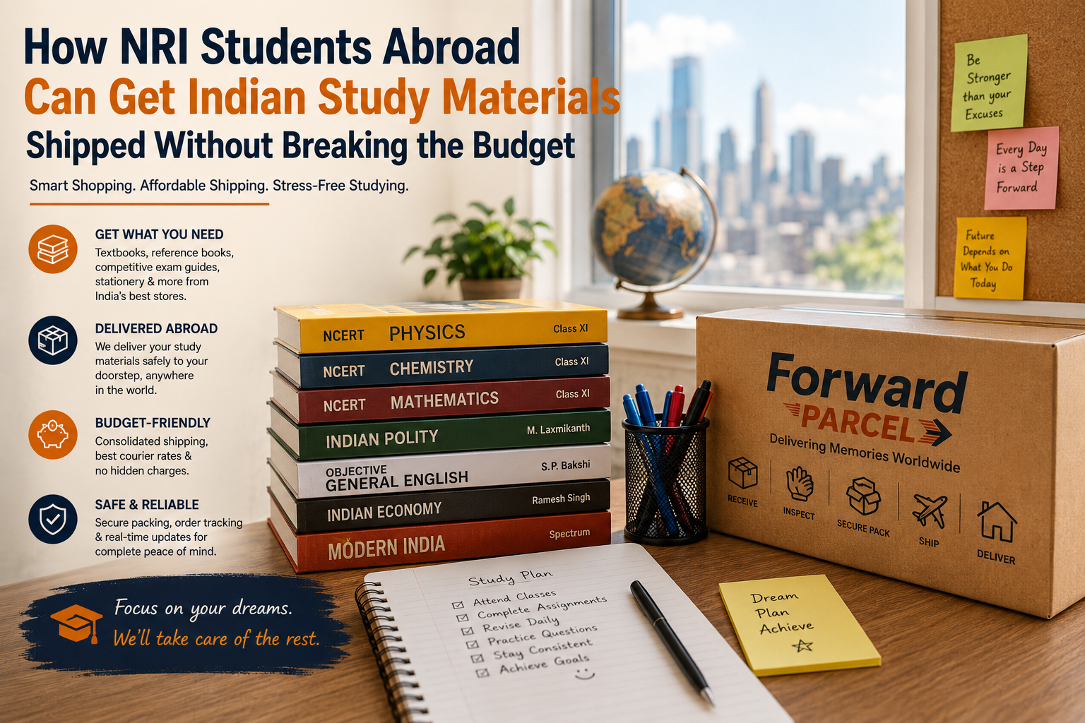 How NRI Students Abroad Can Get Indian Study Materials Shipped Without Breaking the Budget
