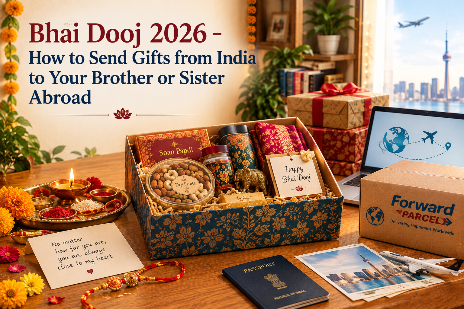 Bhai Dooj Gifts Sent Abroad