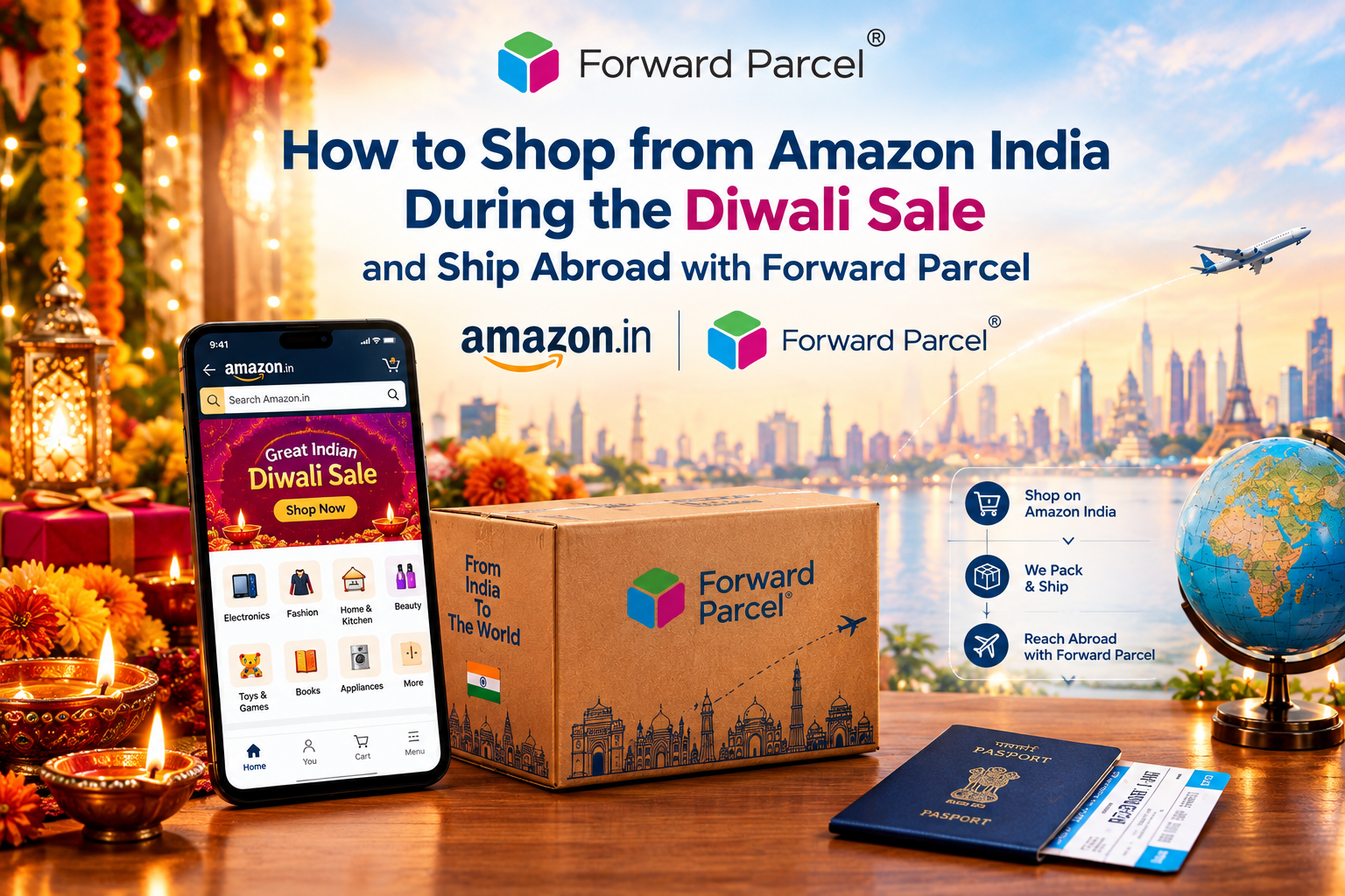 How to Shop from Amazon India During the Diwali Sale and Ship Abroad with Forward Parcel